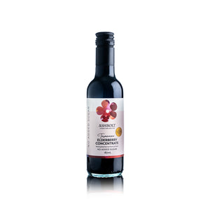 Ashbolt Elderberry Concentrate no added sugar in a 187ml bottle