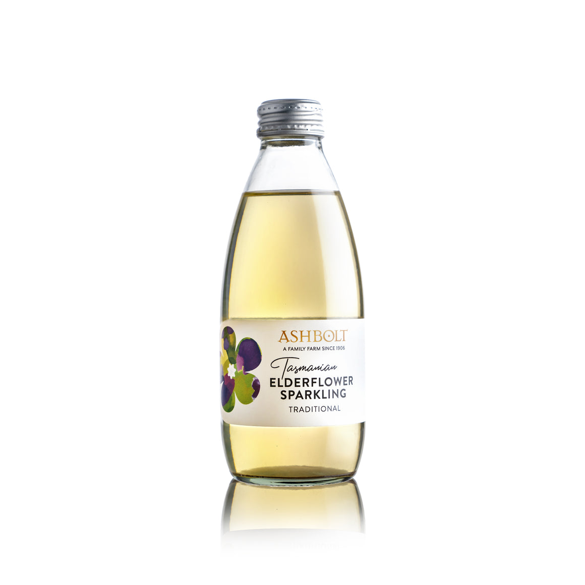 Traditional Elderflower Sparkling in a bottle